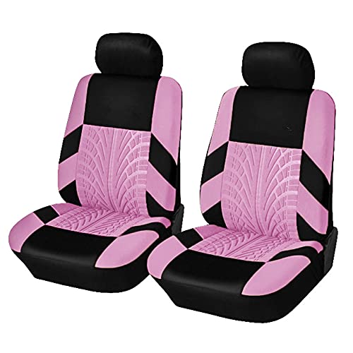 GKXTLTONG Auto Sitzbezügesets für Camry VI (XV40) Seden Gasoline 2006-2011, Allwetter Stoff Autositzschoner Atmungsaktiv Verschleißfestes Sitzbezug Zubehör,A/Pink-A/Front 2 Seats von GKXTLTONG