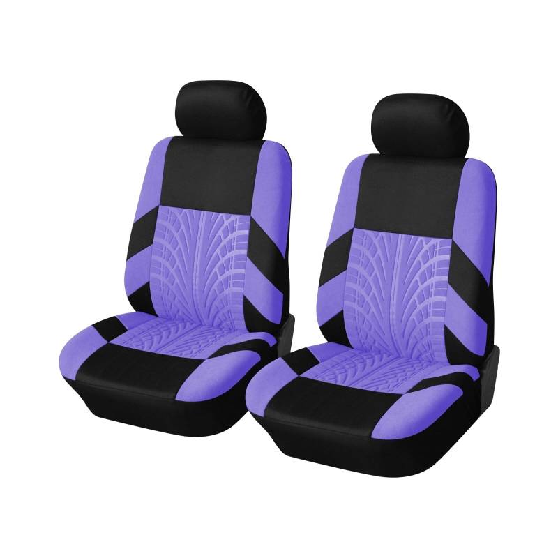 GKXTLTONG Auto Sitzbezügesets für Toyota RAV4 Hybrid (seit 2016) 2016-2018, Allwetter Stoff Autositzschoner Atmungsaktiv Verschleißfestes Sitzbezug Zubehör,A/Purple-A/Front 2 Seats von GKXTLTONG