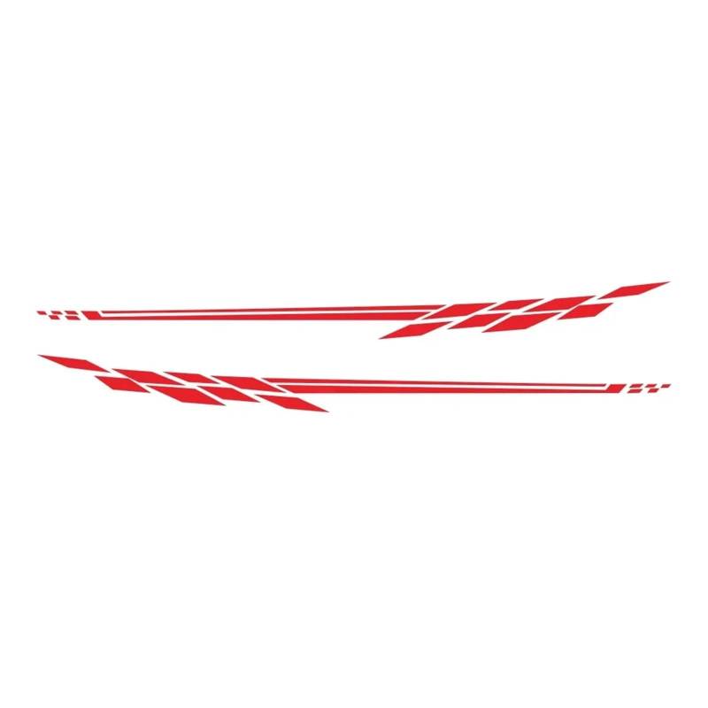 GLBSNMAP Auto-Seiten-Taillenaufkleber, kompatibel mit Allen Arten von Autos(Red) von GLBSNMAP