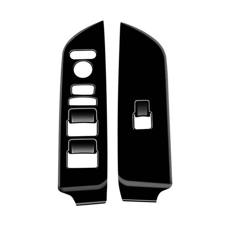 GLBSNMAP Autofensterglas-Lift-Schalter-Panel-Trimmaufkleber, kompatibel mit Freed Air Crosstar 2024, Innenzubehör, RHD(Black) von GLBSNMAP