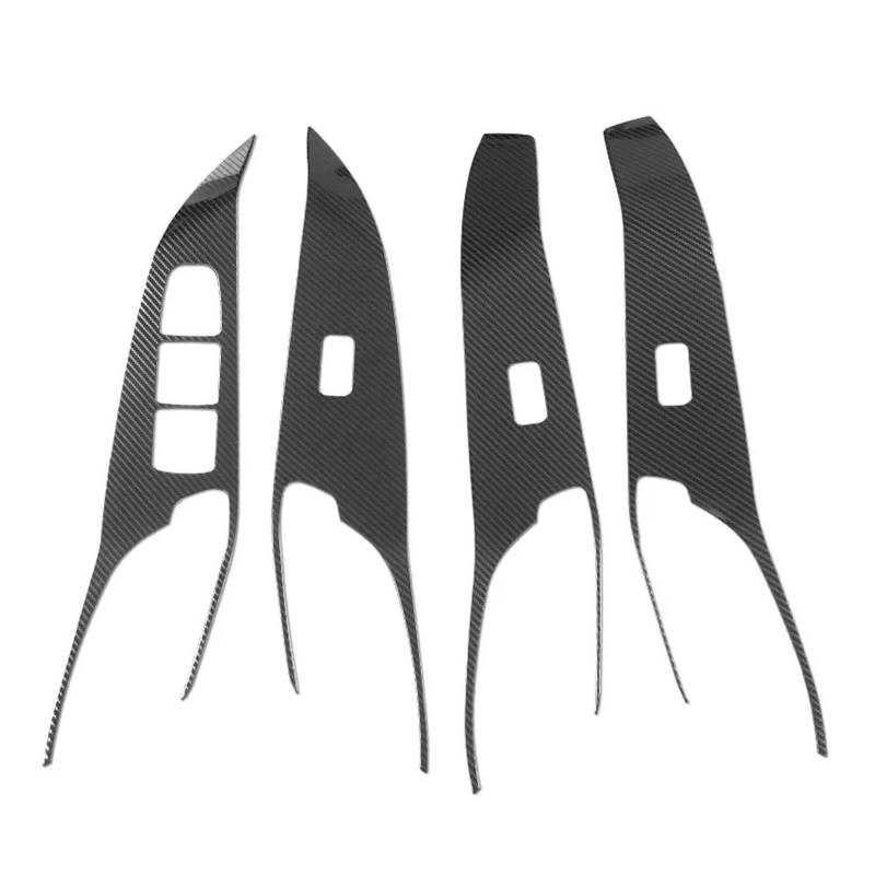 GLBSNMAP Autofensterglas-Lift-Taste Dekoration Schalter Panel Cover Trim Aufkleber Kompatibel for Haval H6 3. Generation 2021-2023 DHT-PHEV(Carbon Fiber) von GLBSNMAP