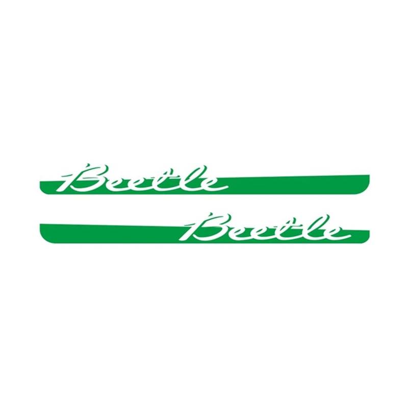 GLBSNMAP Autotür-Seitenschwelleraufkleber Kompatibel for VW Käfer Racing Styling Sportstreifen Auto Body Decor Vinyl Aufkleber(Green) von GLBSNMAP