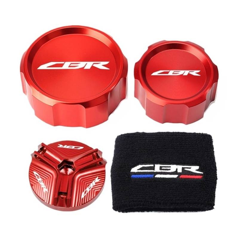 Bremse Öl Flüssigkeit Reservoir Cap Für CBR1000RR CBR 1000RR 1000 RR 2005-2015 2016 2017 2018 Öl Füllstoff Kappe Master Zylinder Brems Flüssigkeit Reservoir Abdeckung Socke von GLCYBDI