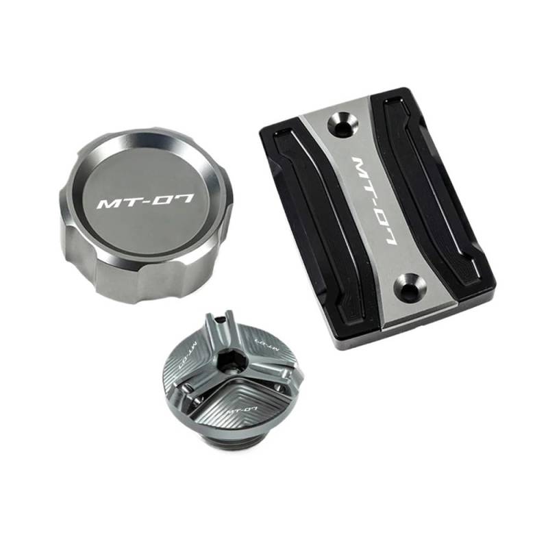 Bremse Öl Flüssigkeit Reservoir Cap Für MT07 MT-07 2021 2022 MT 07 FZ07 FZ-07 2014-2024 Motorrad Vorne Hinten Brems Flüssigkeit Reservoir Tank Abdeckung Öl Einfülldeckel von GLCYBDI