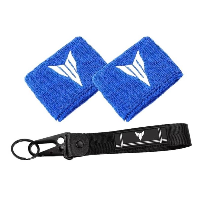 Bremse Öl Flüssigkeit Reservoir Cap Für MT07 MT09 TRACER9 /GT Tracer9gt MT10 2023 Zubehör Brems Flüssigkeit Reservoir Abdeckung Elastische Manschette Socke Logo MT Keychain von GLCYBDI