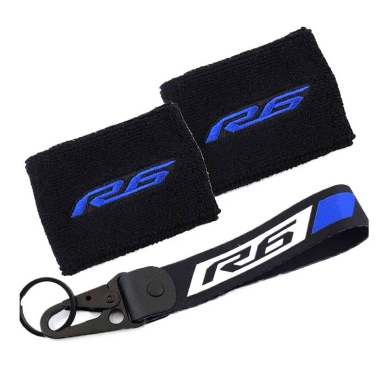 Bremse Öl Flüssigkeit Reservoir Cap Für R6 YZF-R6 YZF R6S YZFR6 Motorrad Vorne Bremse Reservoir Socke Flüssigkeit Öl Tank Abdeckung Socke Ärmeln Schlüsselbund Schlüssel Ring von GLCYBDI