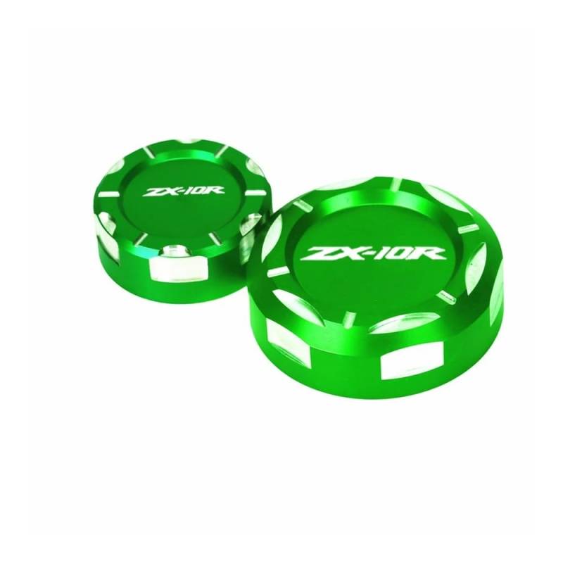 Bremse Öl Flüssigkeit Reservoir Cap Für ZX-10R NI&nja Zx-10r 2009-2017 Motorrad Aluminium Hinten Vorne Brems Flüssigkeit Reservoir Kappe Abdeckung von GLCYBDI