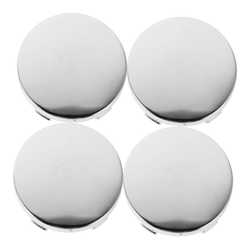 GLEAVI 4 Stück Auto-nabenkappe Autoradabdeckung Hubcap Schutzabdeckung Rim Hub Center Deckt Ab Radmittenkappen Auto-radnabenabdeckung Radkappe Radkappe Auto Radkappen Legierung Silver von GLEAVI