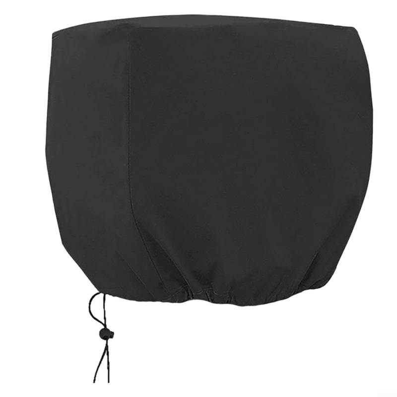 GLFLOW Bootsmotor-Halbabdeckung, wasserdicht, Motorschutzschild, Allwetter-Außenbordabdeckung mit einfacher Installation (S: 0–10 PS) von GLFLOW