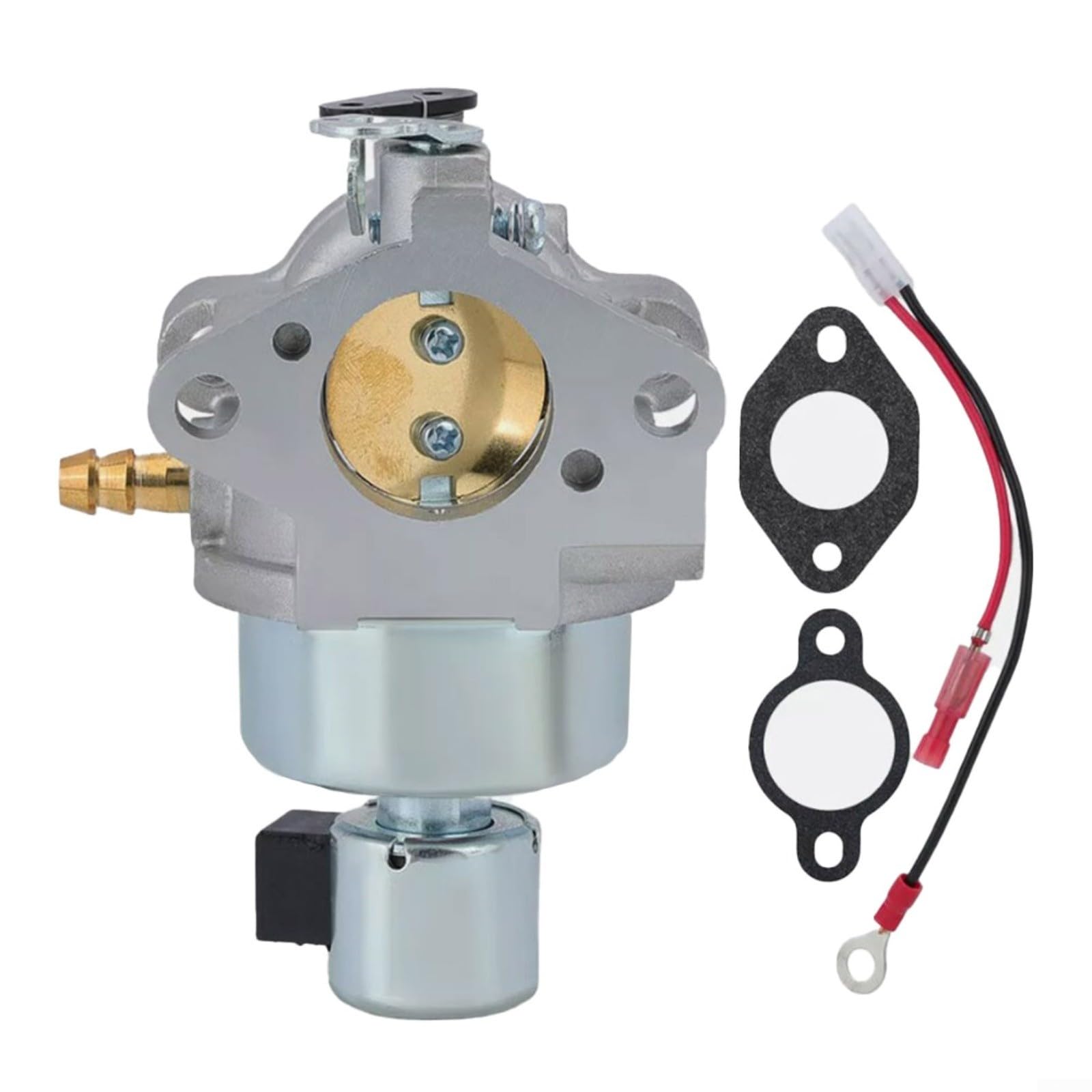 GLFLOW Vergaser-Set, Ersatz für 15 PS, 16 PS, 17 PS, 18 PS, 19 PS, 20 PS, 21 PS, Metallteile, 20–853–33-S Motordichtungen und Kraftstoffleitung von GLFLOW