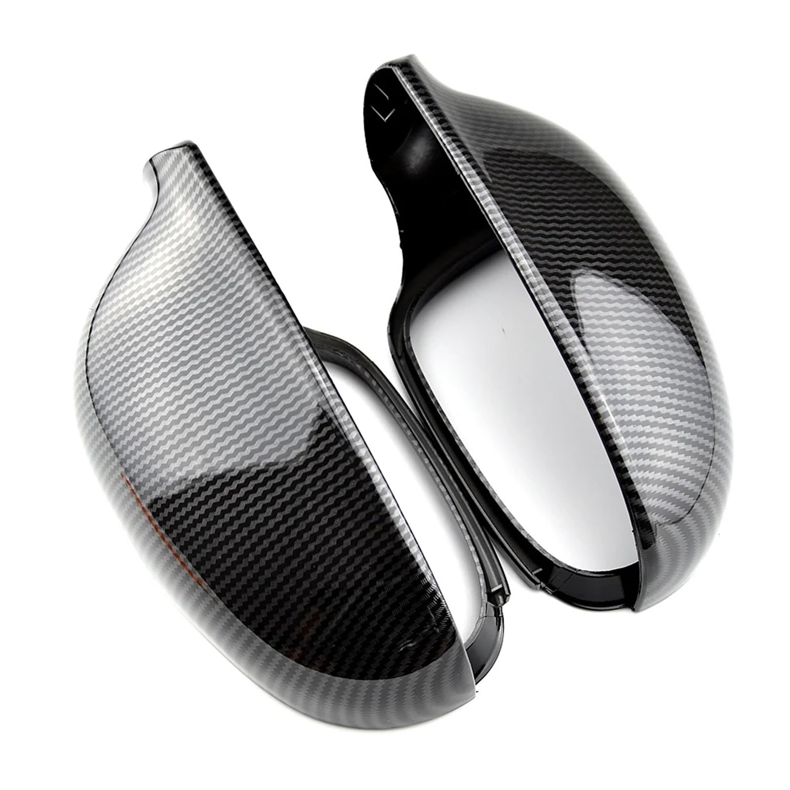 Auto Spiegelabdeckungen Kompatibel Mit VW Für Golf 5 Mk5 2003–2008 Für Golf G-Ti Mk5 2004–2008 Spiegelabdeckung Rückspiegelkappe Tür Für Außenspiegel-Abdeckkappen(Carbon Fiber) von GLILAR