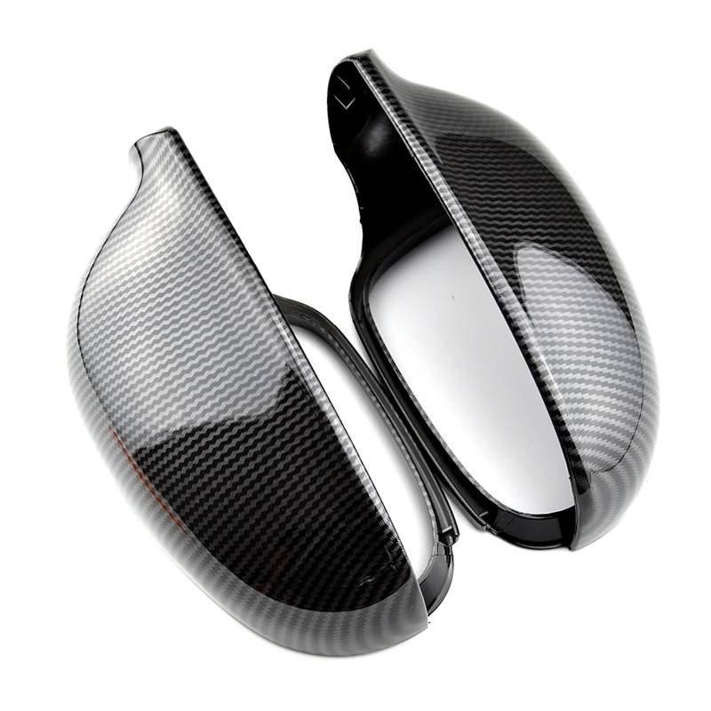Auto Spiegelabdeckungen Kompatibel Mit VW Für Golf 5 Mk5 2003–2008 Für Golf G-Ti Mk5 2004–2008 Spiegelabdeckung Rückspiegelkappe Tür Für Außenspiegel-Abdeckkappen(Carbon Fiber) von GLILAR