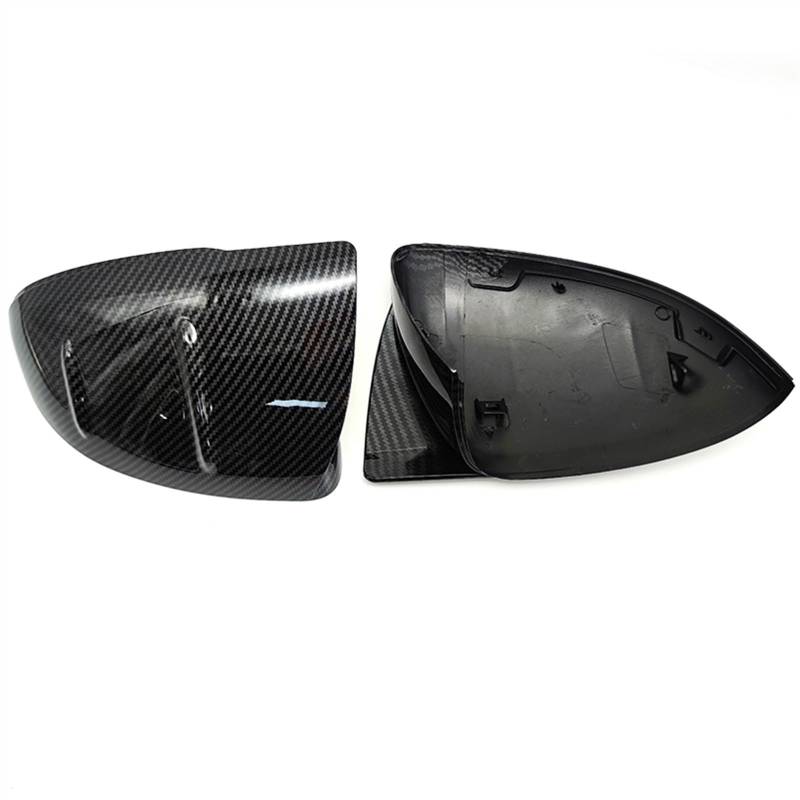 GLILAR Auto Spiegelabdeckungen Kompatibel Mit Benz Für C-Klasse W206 X206 C200 C220 C260 C300 2021. Auto-Rückspiegelgehäuse, Spiegelschale, Verkleidung, Türspiegel-Abdeckkappen(Carbon Fiber Look) von GLILAR