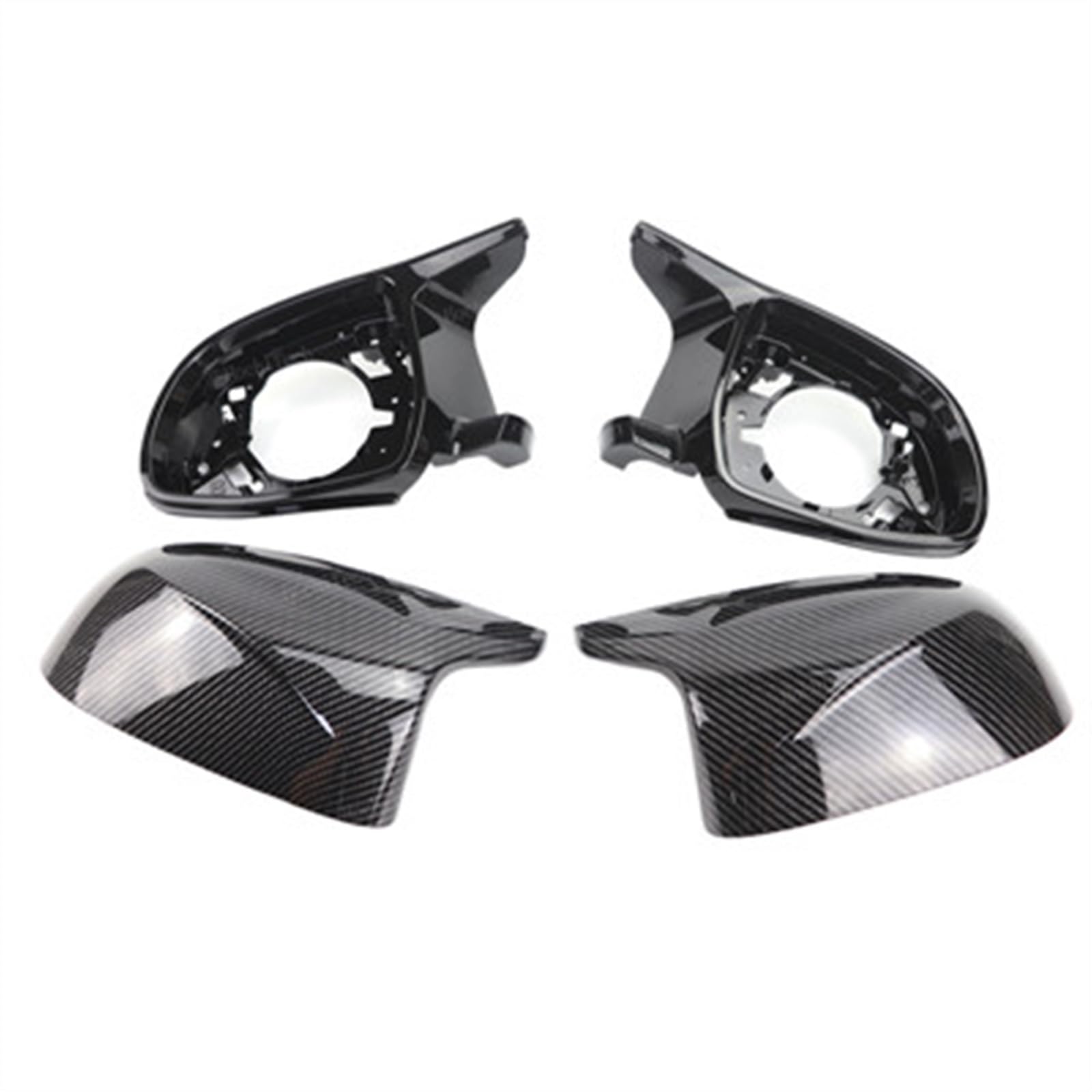 GLILAR Auto Spiegelabdeckungen Kompatibel Mit Für Ix3 G08 2022, Außentür-Rückspiegel-Schutzkappe, Auto-Rückspiegelgehäuse, Flügelspiegelschale, Zierkappe(Carbon Fiber Look) von GLILAR