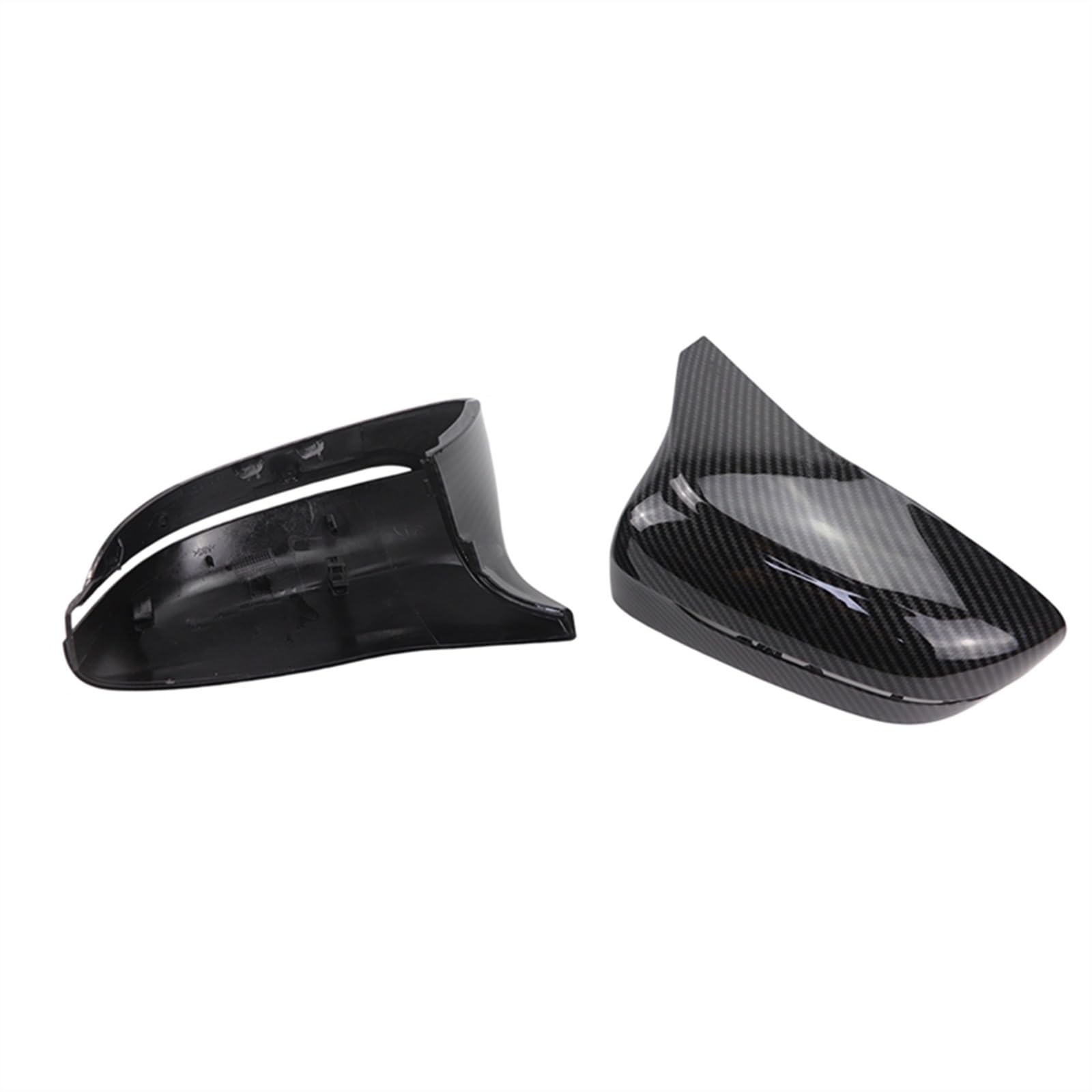GLILAR Auto Spiegelabdeckungen Kompatibel Mit Für M8 F91 F92 F93 2019 2020, Auto-Rückspiegelgehäuse, Außenspiegelschale, Zierspiegel, Rückspiegel-Abdeckungsgehäuse(Carbon Fiber Look) von GLILAR