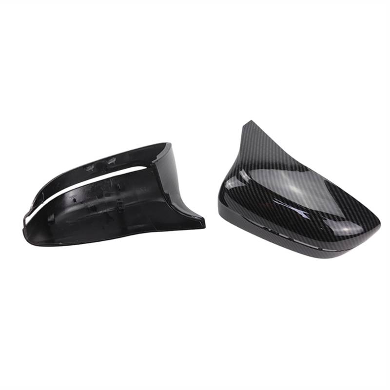 GLILAR Auto Spiegelabdeckungen Kompatibel Mit Für M8 F91 F92 F93 2019 2020, Auto-Rückspiegelgehäuse, Außenspiegelschale, Zierspiegel, Rückspiegel-Abdeckungsgehäuse(Carbon Fiber Look) von GLILAR
