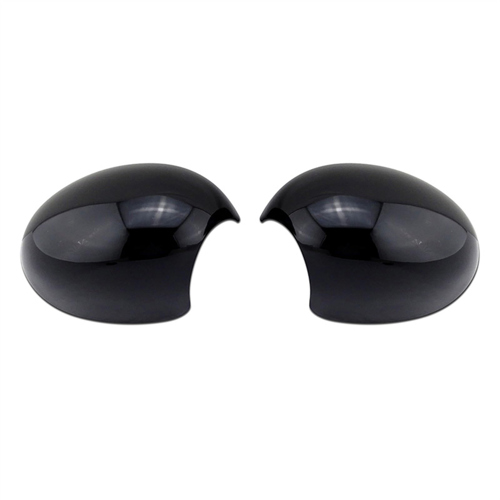 GLILAR Auto Spiegelabdeckungen Kompatibel Mit Für Mini R56 R56s Für R60 R60s 2006 2007 2008 2009 2010 2011 2012 Rückspiegel Seitenspiegelgehäuse Autospiegelabdeckung(Glossy Black) von GLILAR