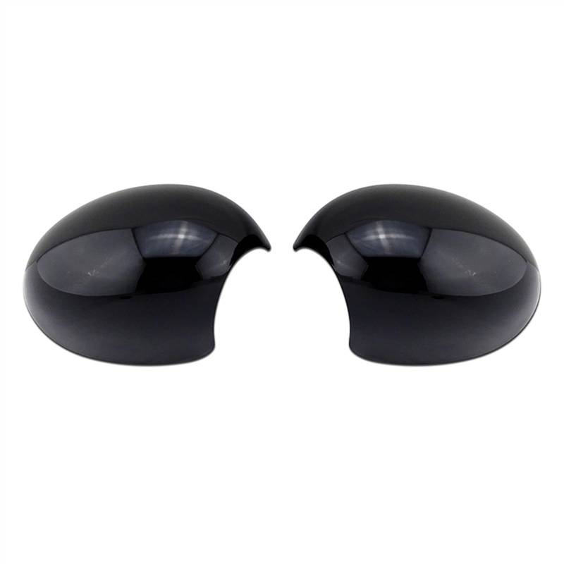 GLILAR Auto Spiegelabdeckungen Kompatibel Mit Für Mini R56 R56s Für R60 R60s 2006 2007 2008 2009 2010 2011 2012 Rückspiegel Seitenspiegelgehäuse Autospiegelabdeckung(Glossy Black) von GLILAR