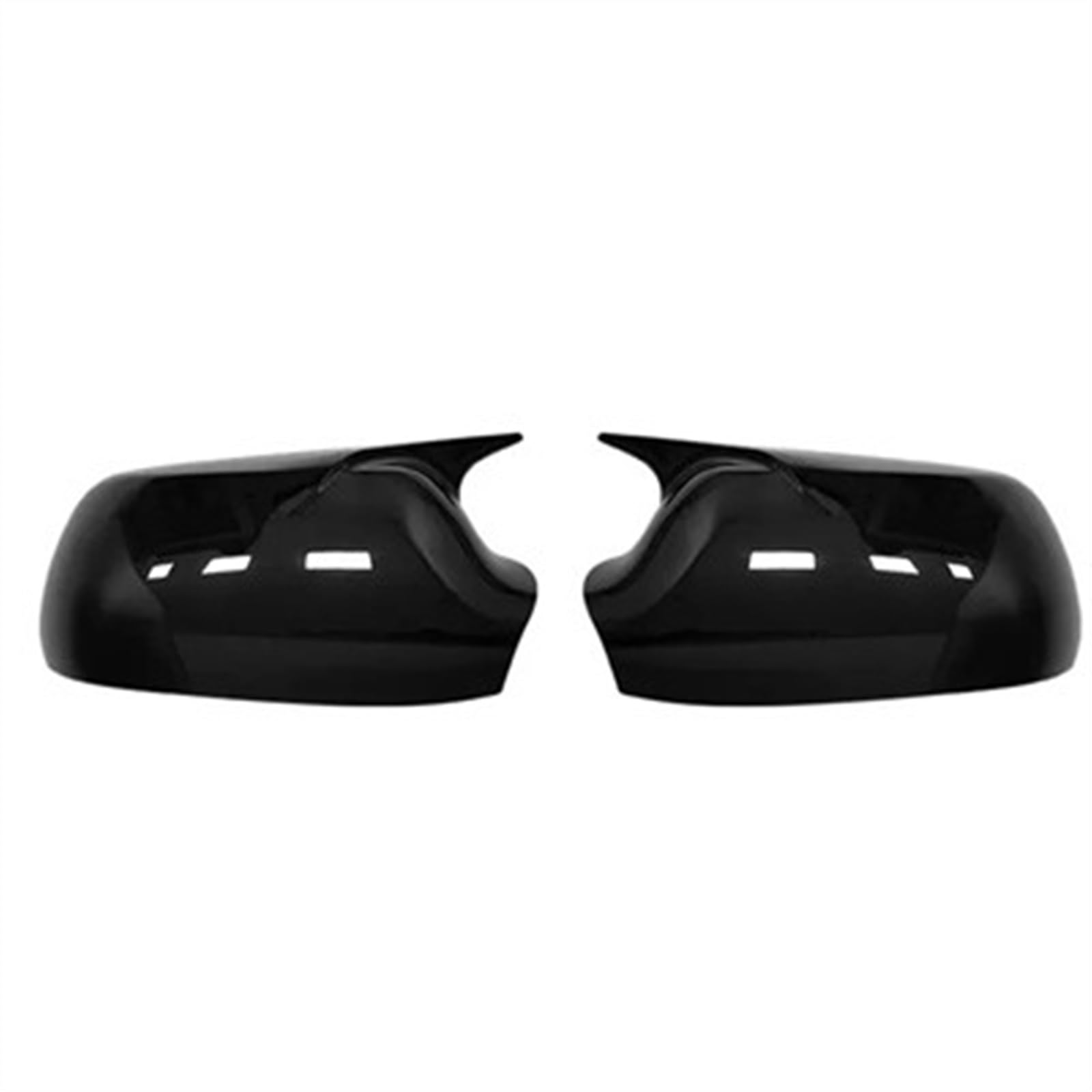 GLILAR Auto Spiegelabdeckungen Kompatibel Mit Mazda 2 Für Demio 2002 2003 2004 2005 2006 2007 Tür-Rückspiegel-Schutzkappe Auto-Rückspiegelgehäuse Außenspiegel(Bright Black) von GLILAR
