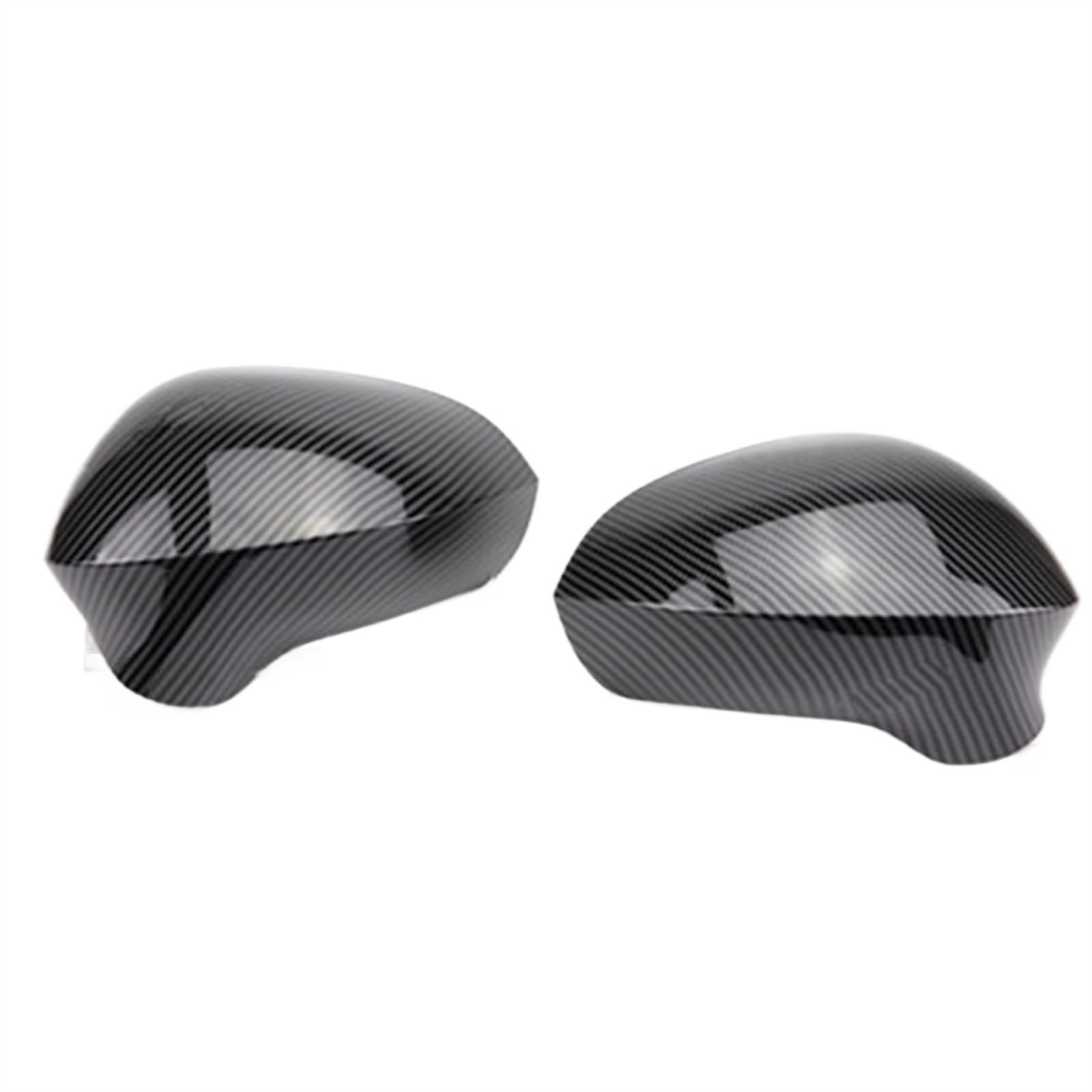 GLILAR Auto Spiegelabdeckungen Kompatibel Mit Seat Für Ibiza 6J 2008 2009 2010 2011 2012 2013 Rückspiegelabdeckung Außenspiegel Rückspiegelabdeckung Gehäuse 6J0857538B(Carbon Fiber Look) von GLILAR