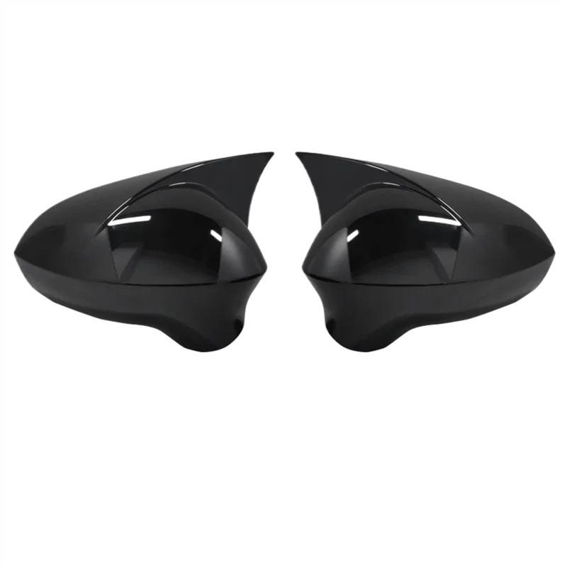 GLILAR Auto Spiegelabdeckungen Kompatibel Mit Sitz Für Leon Mk2 2009 2010 2011 2012 Rückspiegelabdeckung Seitenspiegelgehäuse Außentürgehäuse Spiegelschalenverkleidung(Black) von GLILAR