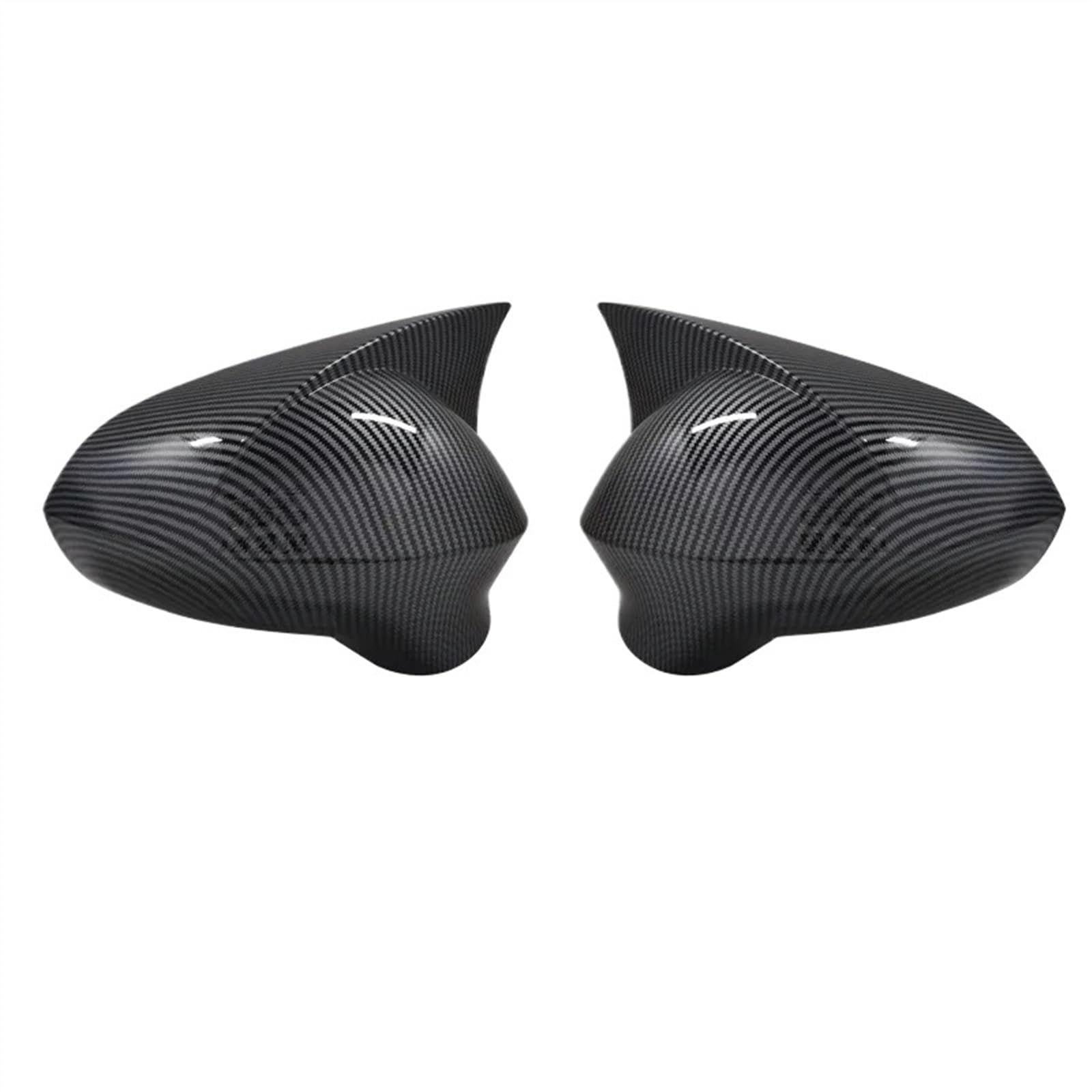 GLILAR Auto Spiegelabdeckungen Kompatibel Mit Sitz Für Leon Mk2 2009 2010 2011 2012 Rückspiegelabdeckung Seitenspiegelgehäuse Außentürgehäuse Spiegelschalenverkleidung(Carbon Fiber) von GLILAR