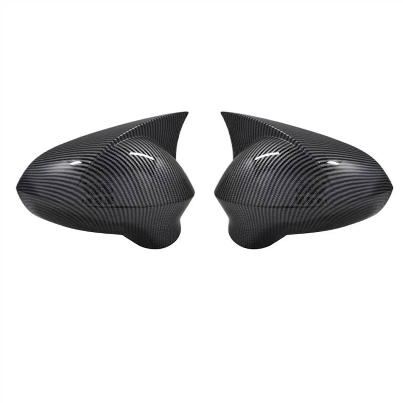 GLILAR Auto Spiegelabdeckungen Kompatibel Mit Sitz Für Leon Mk2 2009 2010 2011 2012 Rückspiegelabdeckung Seitenspiegelgehäuse Außentürgehäuse Spiegelschalenverkleidung(Carbon Fiber) von GLILAR
