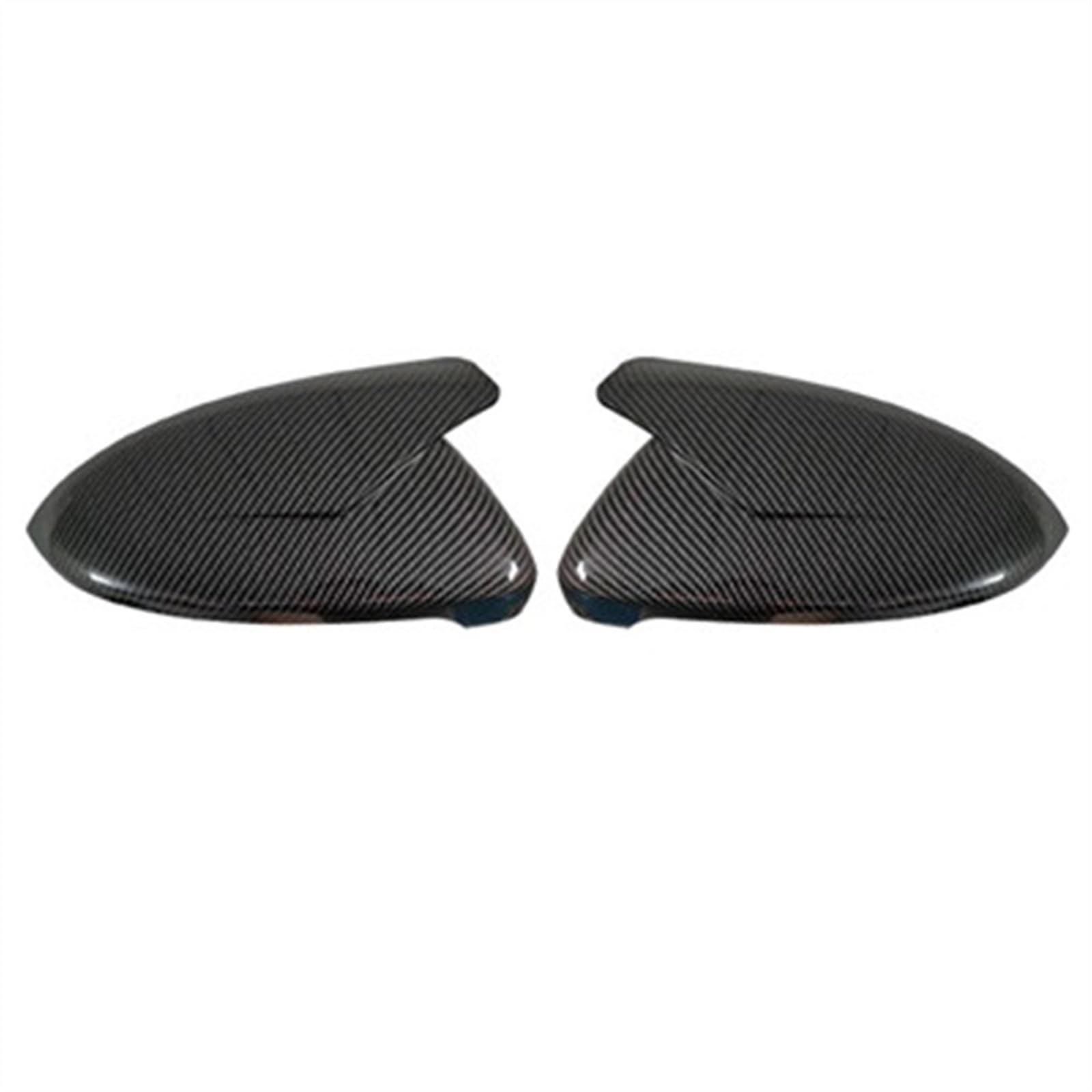 GLILAR Auto Spiegelabdeckungen Kompatibel Mit VW Für Touran 2016 2017 2018 Außentür-Rückspiegel-Schutzkappe Auto-Rückspiegelgehäuse Spiegelgehäuseverkleidung(Carbon Fiber Pattern) von GLILAR