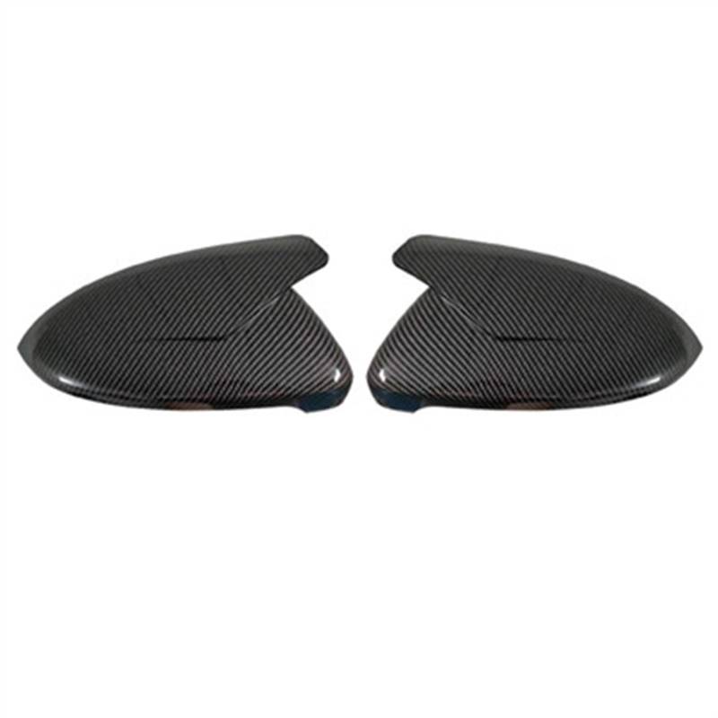 GLILAR Auto Spiegelabdeckungen Kompatibel Mit VW Für Touran 2016 2017 2018 Außentür-Rückspiegel-Schutzkappe Auto-Rückspiegelgehäuse Spiegelgehäuseverkleidung(Carbon Fiber Pattern) von GLILAR
