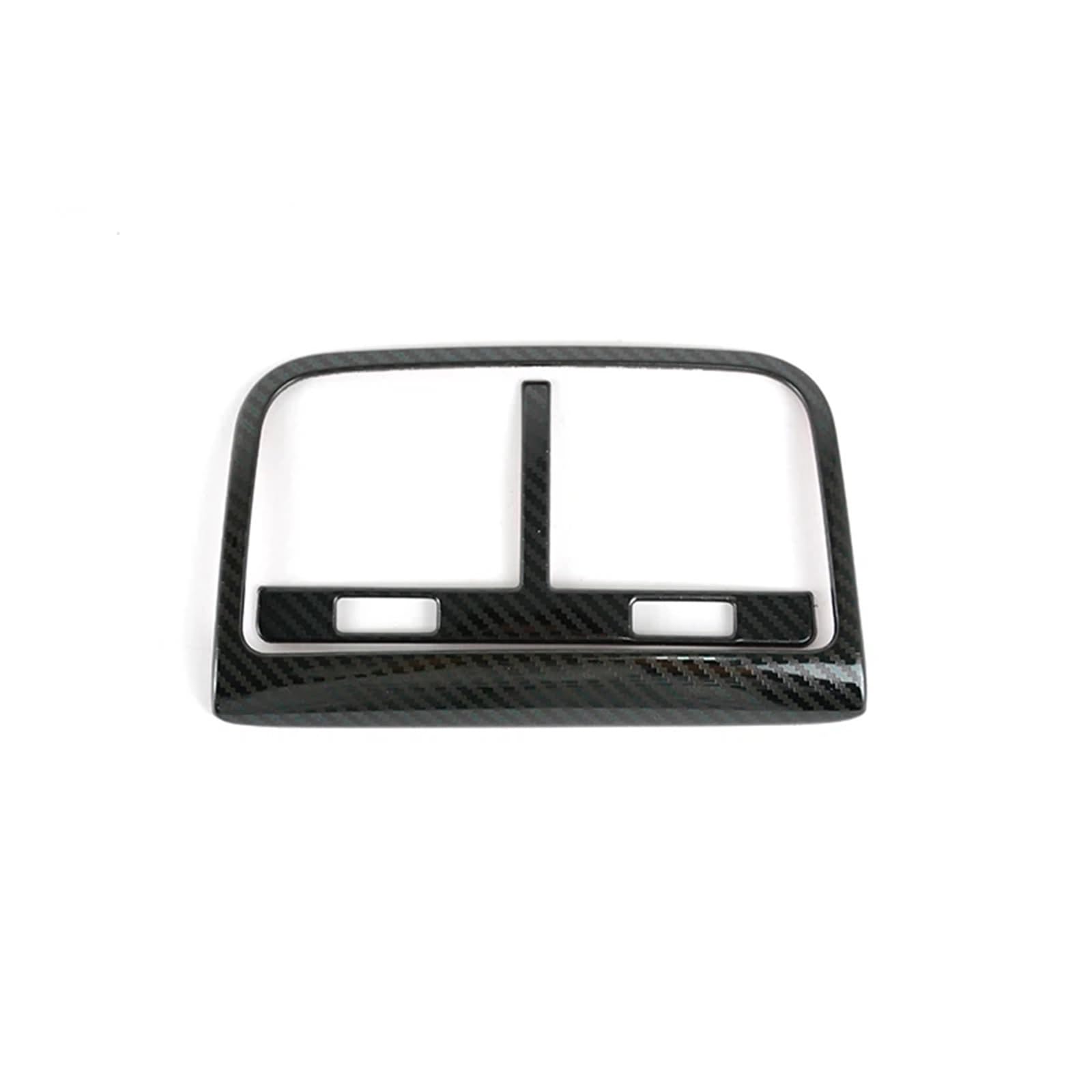 GLILAR Autoinnenraum Kompatibel Mit A4 B8 2013 2014 2015 2016, Auto-Styling-Zigarettenanzünder-Abdeckung, Edelstahl-Hinterklimaanlagen-Auslassrahmen, Dekoration(2 Pieces Black) von GLILAR