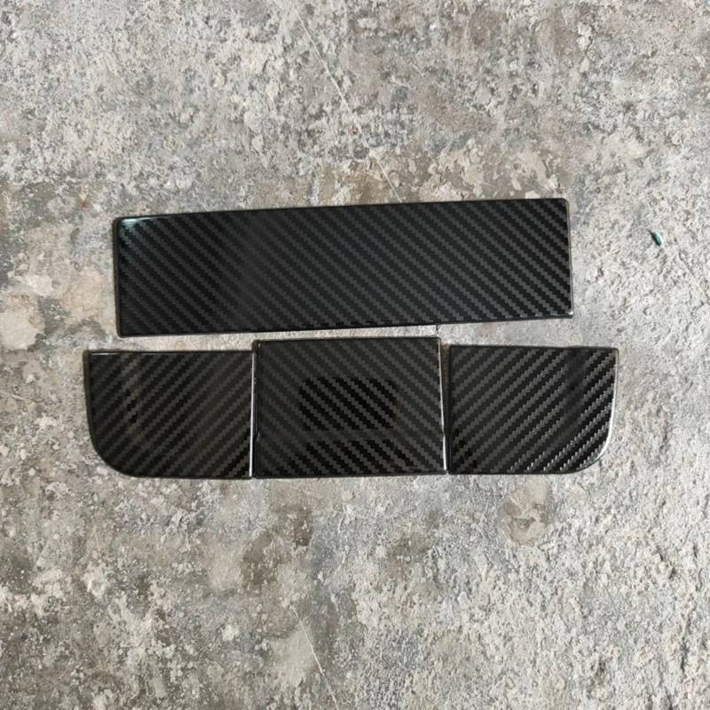GLILAR Autoinnenraum Kompatibel Mit A5 A4 B8 2010 2011 2012 2013 2014 2015 2016. Auto-Innenzubehör, Hinterer Luftauslass-Entlüftungsrahmen, Carbon-Textur, Zigarettenanzünder-Panel-Abdeckung(2) von GLILAR