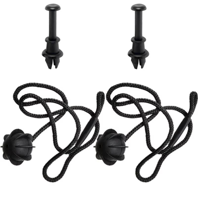 GLILAR Halteband Hutablage Kompatibel Mit Skoda Für Roomster 2006–2015 2 Stück Kofferraum-Gepäckträger Seil Hinterer Gepäckraumgurt 1z5867769 5e5863634 6v6863634 3t5867769(2X Rope 2X Clip) von GLILAR