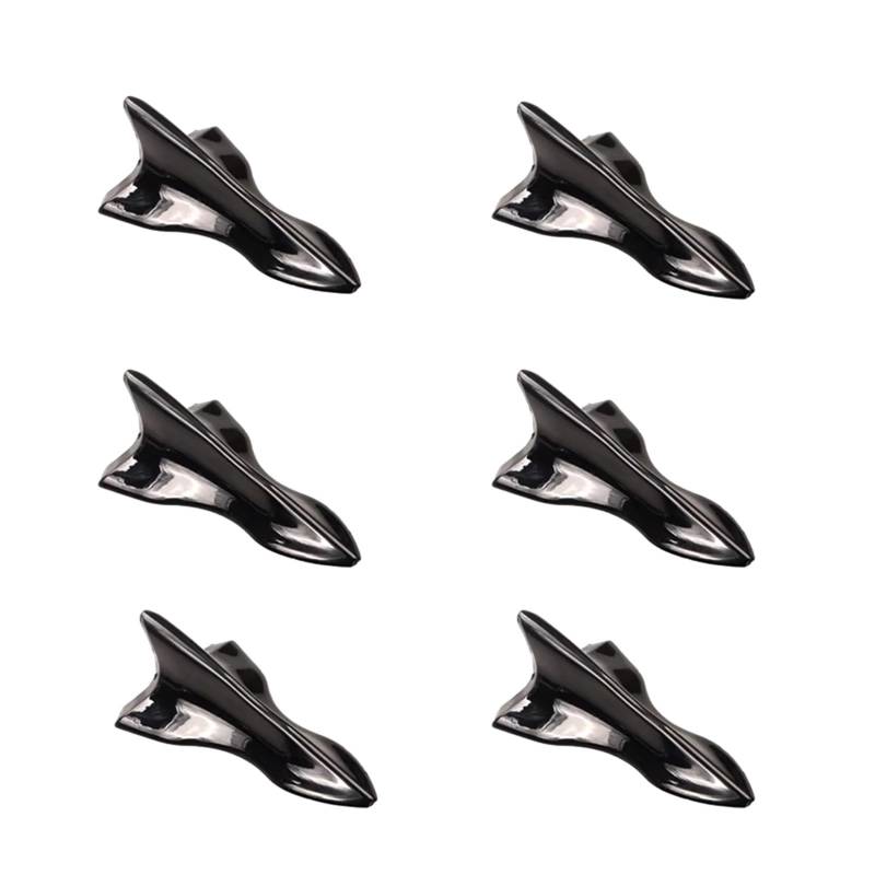 GLILAR Heckflügel 6 Stück Universal Heckspoiler Haifischflossen Spoiler Für Flügel Kit Auto Dachspoiler Stoßstange Spoiler Haifischflosse Diffusor Vortex Generator von GLILAR