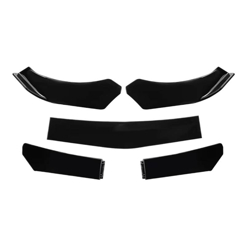 GLILAR Heckflügel Kompatibel Mit 4/5-teiliges Auto-Frontstoßstangen-Lippenkörper-Set Spoiler-Splitter Kohlefaser-Stoßstangen-Canard-Lippensplitter(Type 1) von GLILAR