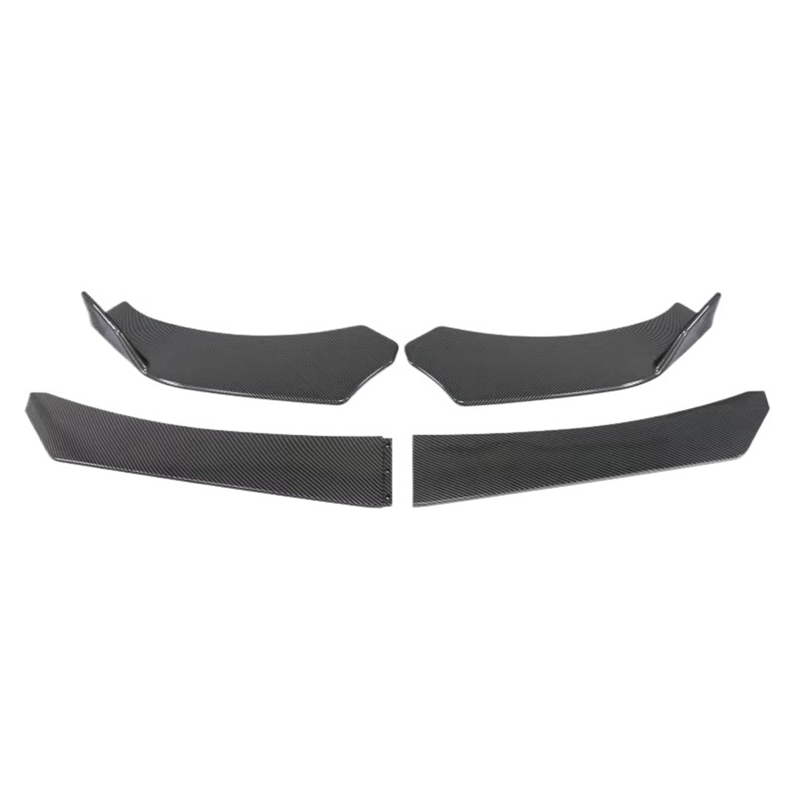 GLILAR Heckflügel Kompatibel Mit 4/5-teiliges Auto-Frontstoßstangen-Lippenkörper-Set Spoiler-Splitter Kohlefaser-Stoßstangen-Canard-Lippensplitter(Type 3) von GLILAR