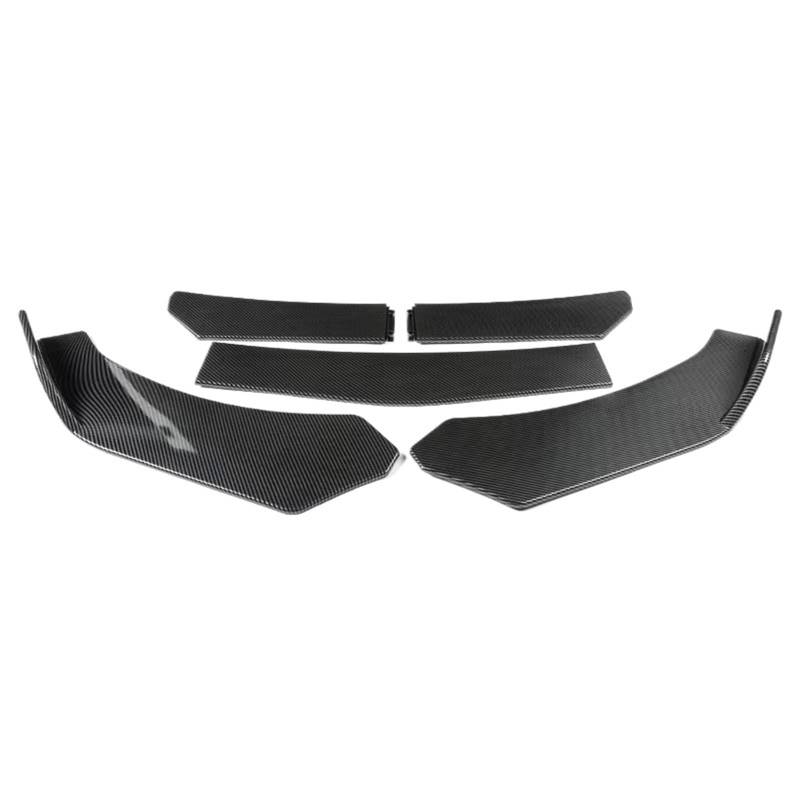 GLILAR Heckflügel Kompatibel Mit 4/5-teiliges Auto-Frontstoßstangen-Lippenkörper-Set Spoiler-Splitter Kohlefaser-Stoßstangen-Canard-Lippensplitter(Type 4) von GLILAR