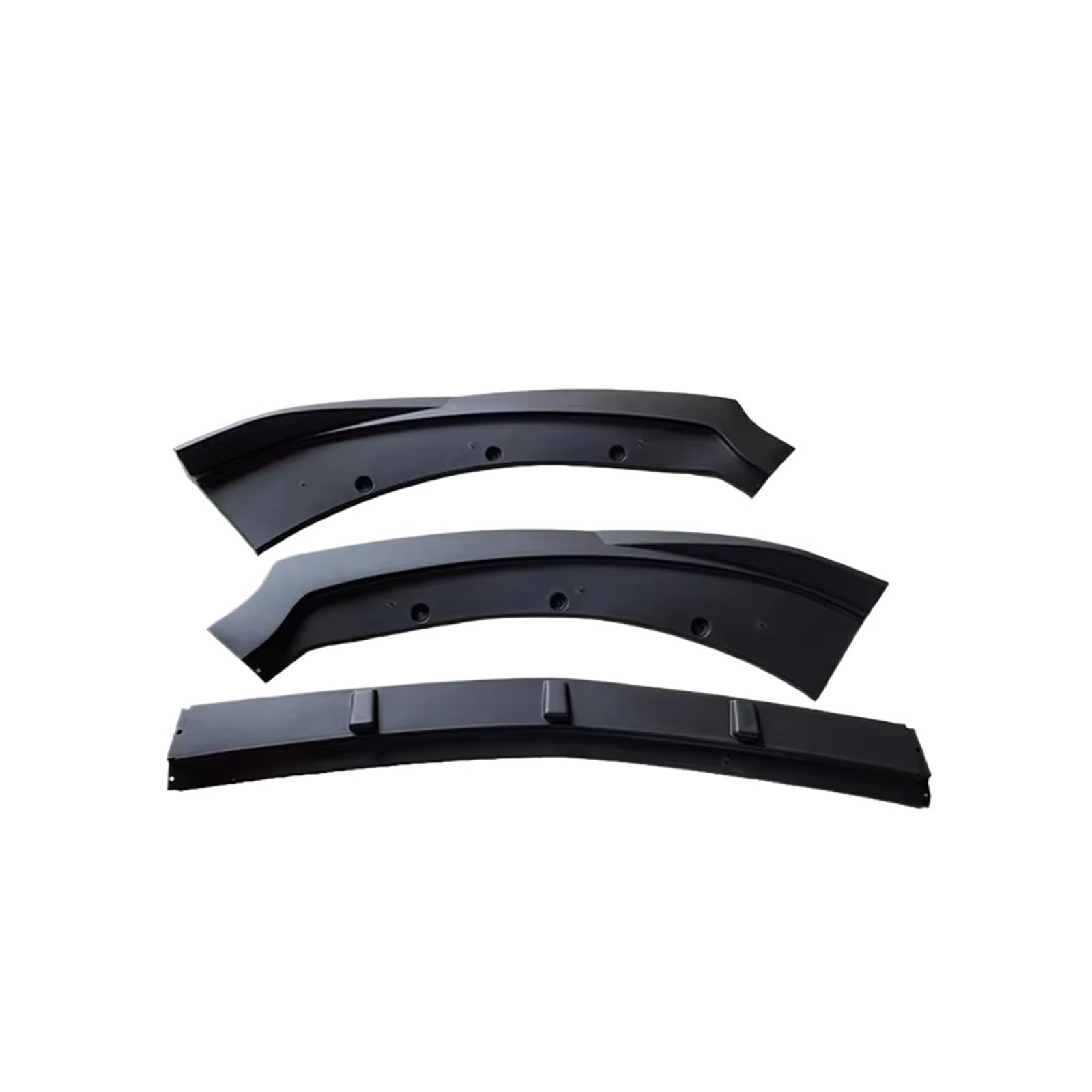 GLILAR Heckflügel Kompatibel Mit Ford Für Mustang 2015 2016 2017 3-teilig Karbonfaser-Look/Schwarz Auto-Frontstoßstangen-Splitter Lippen-Körper-Set Spoiler-Diffusor-Schutz(Matte Black) von GLILAR