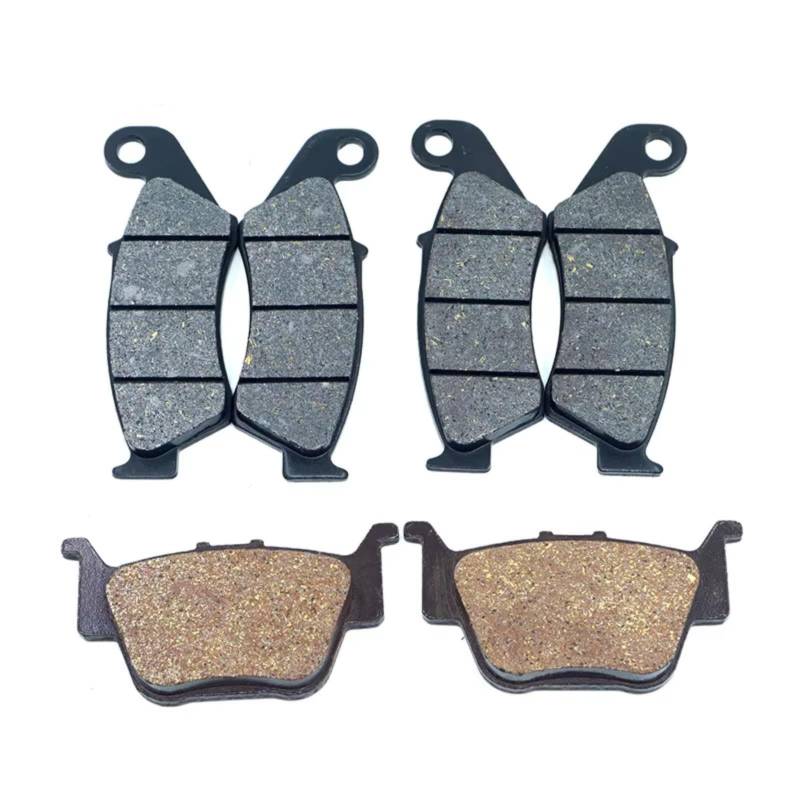 GLILAR Kompatibel Mit TRX450R 2004-2009 Für TRX450ER 2006-2014 Vorne Hinten Bremsbeläge Set Motorrad Bremsbeläge Bremsbeläge(2xFront Brake Pads) von GLILAR