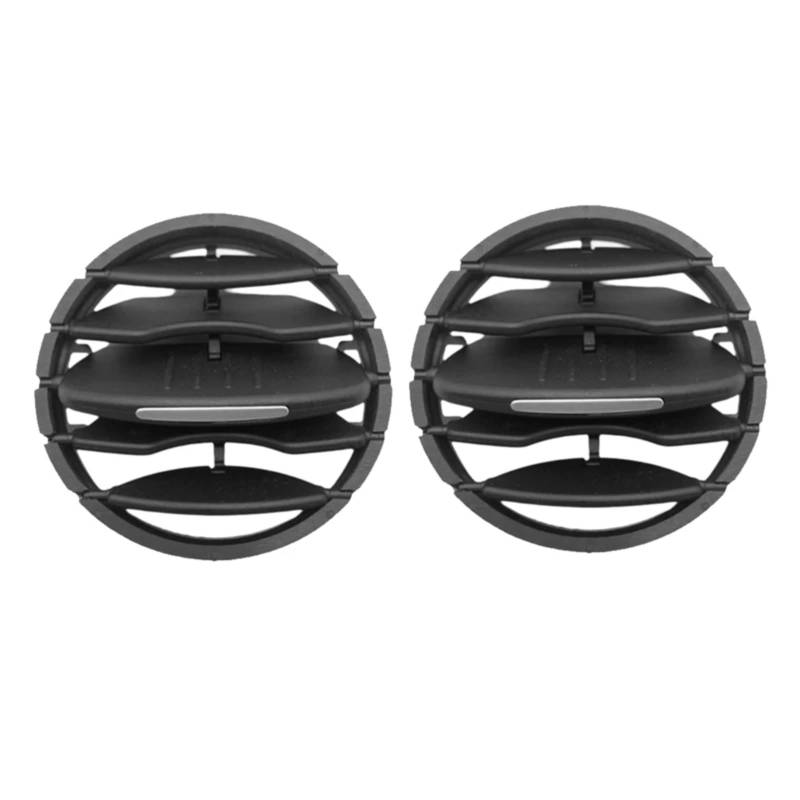 GLILAR Lüftungsgitter Vorne Kompatibel Mit VW Für Tiguan 2010 2011 2012 2013 2014 2015 2016 2017 2 Stück Rundes Auto-Heckklimaanlage A/C-Luftauslassgitter 5ND819203 von GLILAR