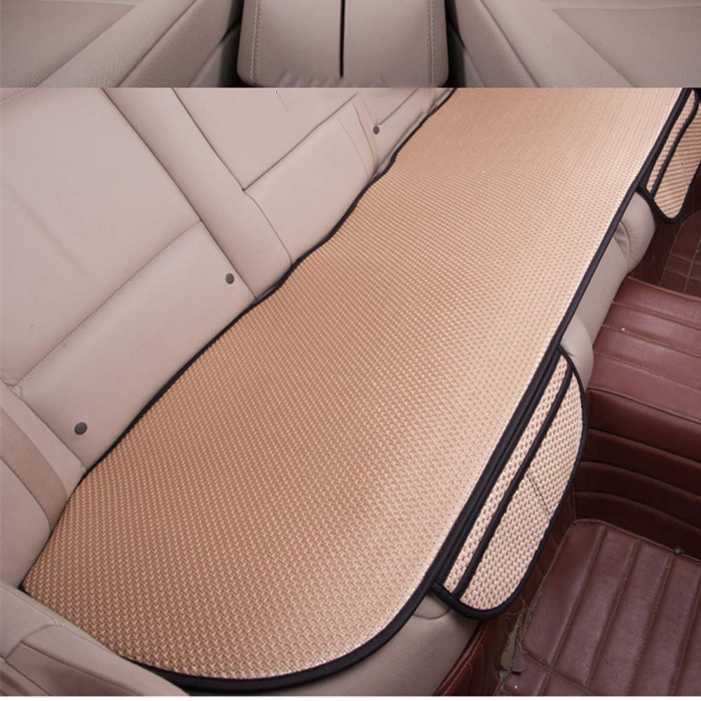 GLITZFAS Auto Sitzauflage Autositzauflage Universal Sommer Autositzbezug Auto Vordersitz Rücksitz Kissen (Rücksitz,Beige) von GLITZFAS