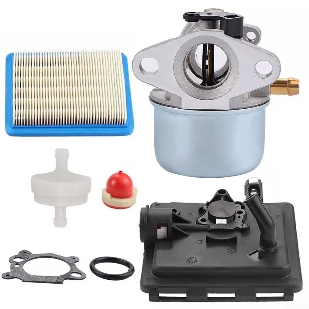 Vergaser-Kit, mit Dichtung, Luftfilterstecker, Motor-Vergaser-Ersatz, für Rasenmäher, für Quantum-Motor Vergaser-Kit, mit Dichtung, Luftfilterstecker, Motor-Vergaser-Ersatz, für Rasenmäher, für Quantum-Motor von GLOBALHUT