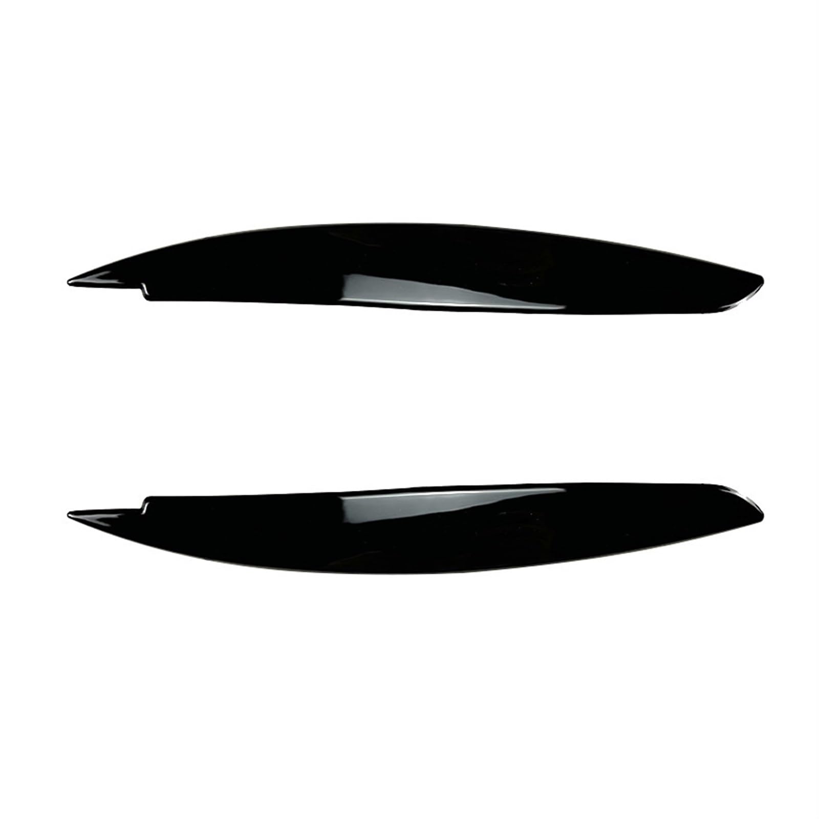 GLOFLY Passend for BMW 1er E81 E82 E87 E88 2004–2014, glänzend schwarz, Frontscheinwerfer, Augenbrauen, Augenlid, Deckel, Verkleidung, Aufkleber, Autozubehör Wimpern (Color : Gloss Black) von Umibuds