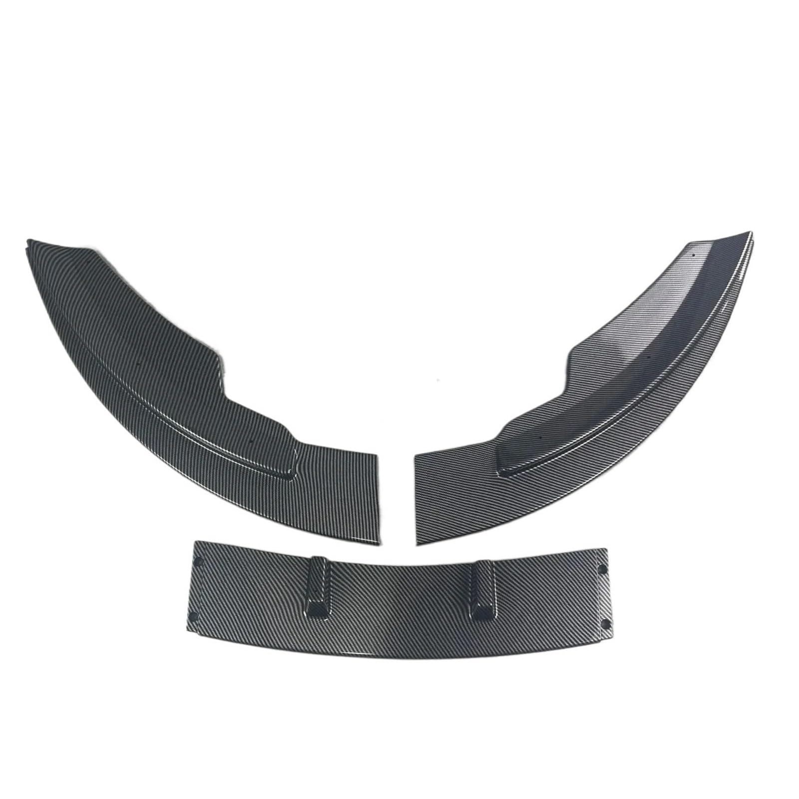 GLONHKDI 3 STÜCKE Frontstoßstange Lip Splitter Diffusor Nebelscheinwerferverkleidung Kompatibel for Fiesta MK7 Standard 2008 2009 2010 2011 2012 Body Kits Tuning(Carbon Look) von GLONHKDI