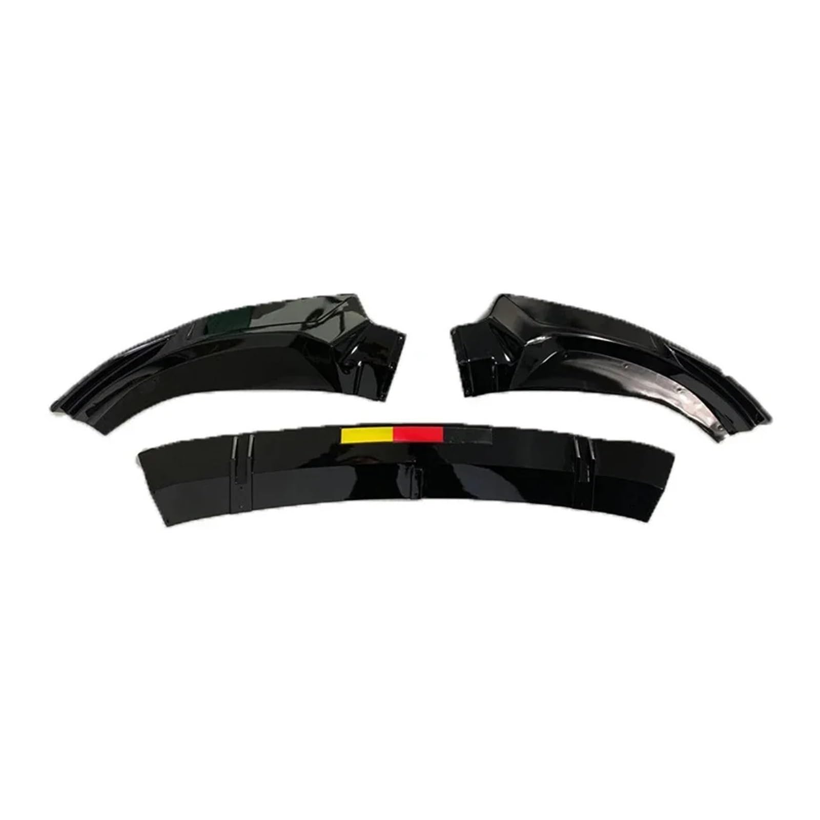 GLONHKDI ABS-Frontstoßstange Lip Spoiler Splitter Diffusor Body Kit Autozubehör Kompatibel for A6 C8 2019 2020 2021 2022 2023(Gloss Black) von GLONHKDI