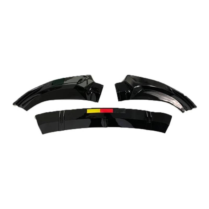 GLONHKDI ABS-Frontstoßstange Lip Spoiler Splitter Diffusor Body Kit Autozubehör Kompatibel for A6 C8 2019 2020 2021 2022 2023(Gloss Black) von GLONHKDI