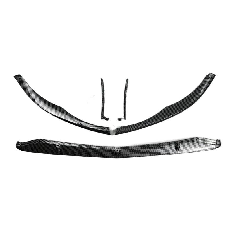 GLONHKDI Auto Front Stoßstange Lip Diffusor Spoiler Kompatibel for Mercedes-Benz C-klasse W205 C205 C63 AMG C63 & AMG S 2015-2022 ABS Body Kits Tuning(Carbon Look) von GLONHKDI