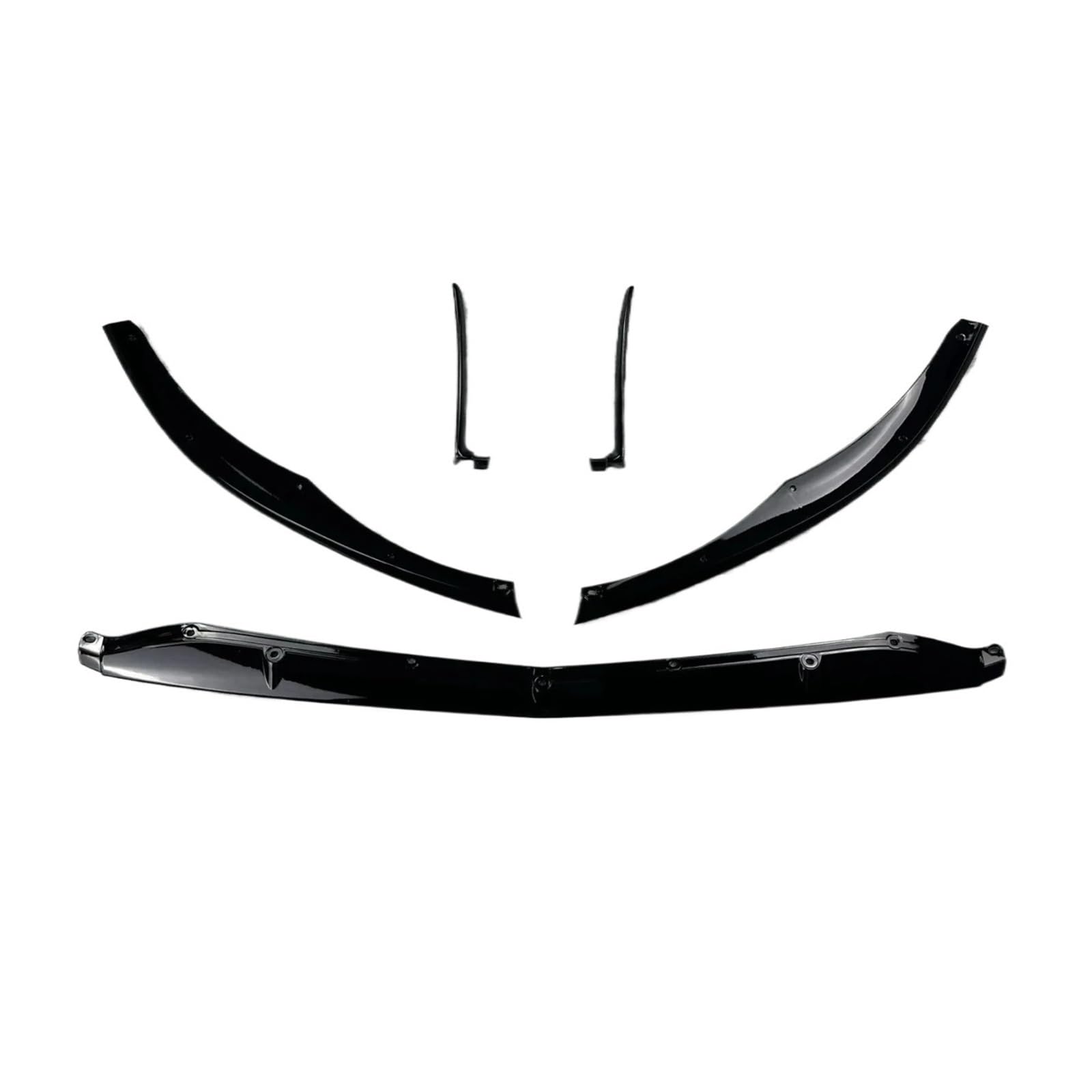 GLONHKDI Auto Front Stoßstange Lip Diffusor Spoiler Kompatibel for Mercedes-Benz C-klasse W205 C205 C63 AMG C63 & AMG S 2015-2022 ABS Body Kits Tuning(Gloss Black) von GLONHKDI