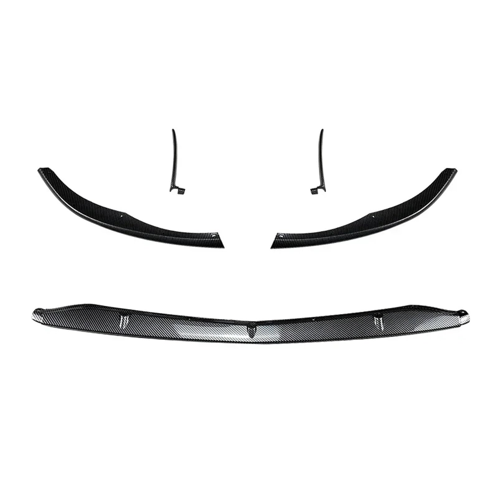 GLONHKDI Auto Front Stoßstange Lip Diffusor Spoiler Kompatibel for Mercedes-Benz C-klasse W205 C205 C63 AMG C63 & AMG S 2015-2022 Body Kits Tuning(Carbon Look) von GLONHKDI
