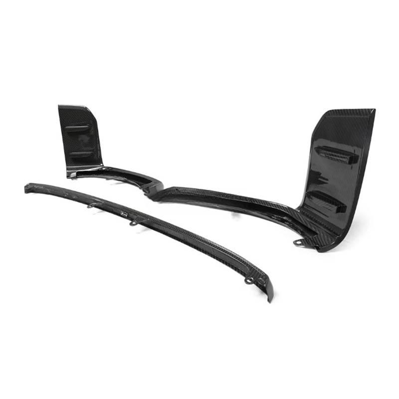 GLONHKDI Kompatibel for BMW M2 G87 2023 2024 Dry Carbon Fiber 3PCS Auto Front Stoßstange Lip Body Kit Spoiler Splitter Schutz Auto Kinn Außen Teile von GLONHKDI