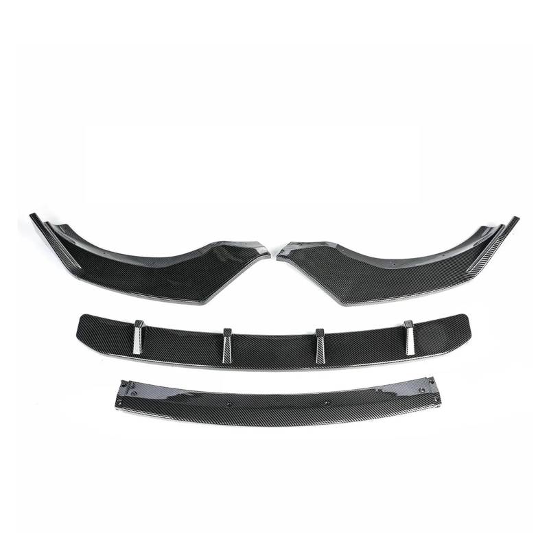 GLONHKDI Kompatibel for BMW X3 X4 G01 G02 2018-2021 Spoiler Diffusor Schutz Schutz Abdeckung Körper Kits Auto Front Stoßstange Splitter Lip(Carbon Fiber Look) von GLONHKDI